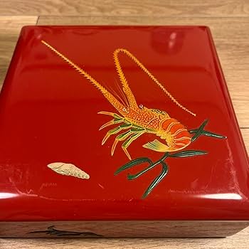 Amazon.co.jp: 琉球漆器 一段重箱 赤 えび : ホーム＆キッチン